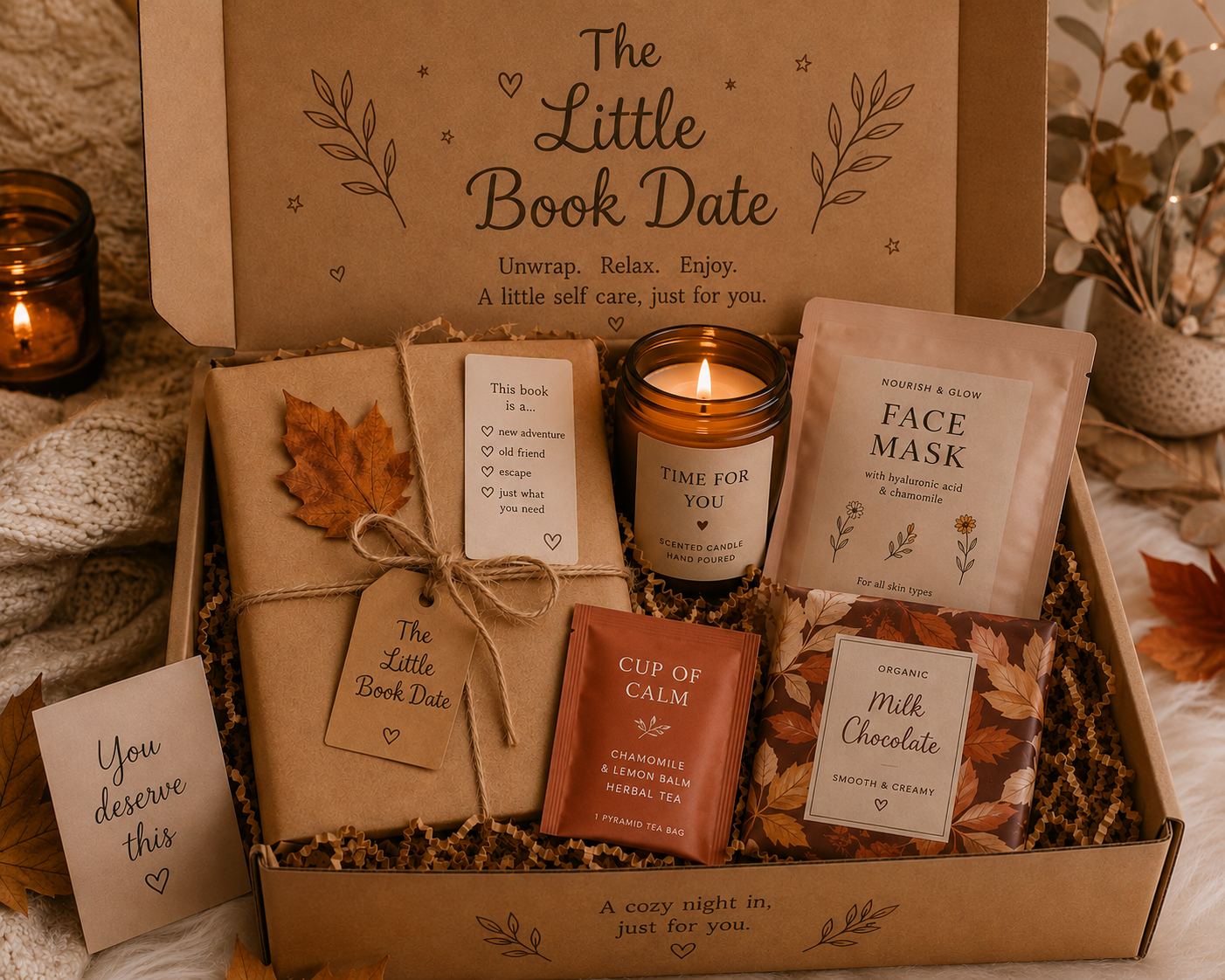 Autumnal blind book box