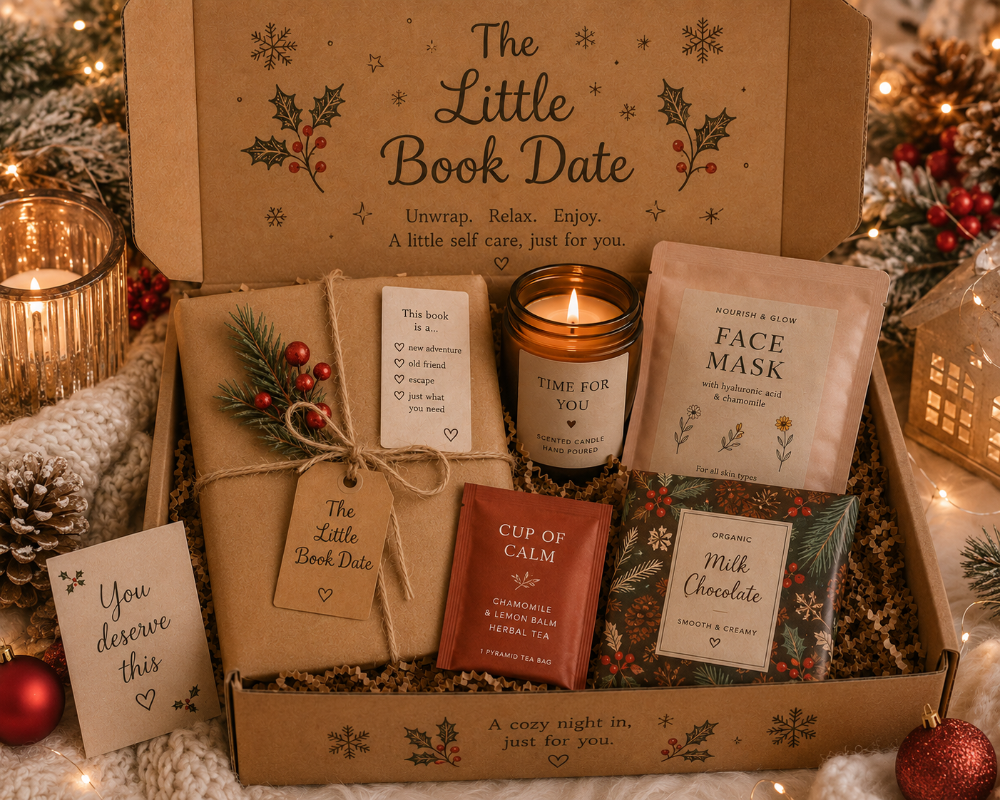 Festive blind book box